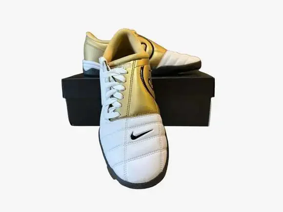 Nike Total 90 III SP White Metallic Gold HJ9351-101 Indoor Soccer Shoes - Picture 11 of 16